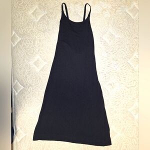 An Athleta sleeveless black spaghetti strap Midi dress In a size XS. EUC.